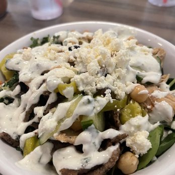 Daily Eats - Greek Shredder Bowl - the gyro tastes like it's fresh! - New American Near Me - Tampa, Florida