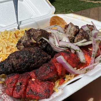Fairfax Kabob - Combo Lamb&Chicken get the side of eggplant - Kebab Near Me - Fairfax, Virginia