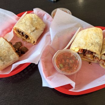 Rose Cafe & Donuts - #0. Steak Burrito #7. Breakfast Burrito - Donuts Near Me - San Jose, California
