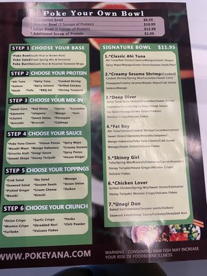 Menu photo 4 Poke Yana Kingwood, TX