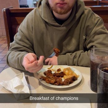 Bamboo Gardens Buffet - Me and my buddy eating the amazing food - Buffets Near Me - Greenfield, Indiana