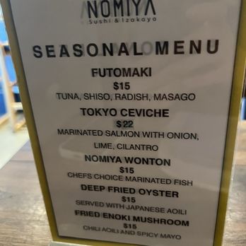 Nomiya - Izakaya Near Me - Garden City, New York