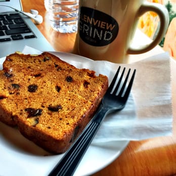 Glenview Grind - Nice pumpkin loaf to go along with the coffee - Coffee & Tea Near Me - Glenview, Illinois