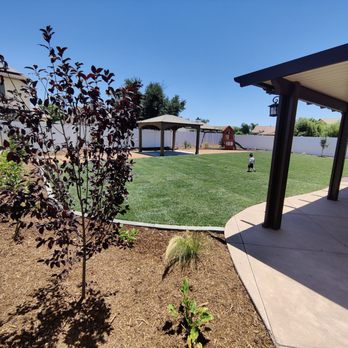 Abarca Landscape - AFTER! this is after the work was done, the yard is beautiful, full of fruit trees, flowing plants, green grass, and more! - Landscaping Near Me - Hemet, California Abarca Landscape - AFTER! this is after the work was done, the yard is beautiful, full of fruit trees, flowing plants, green grass, and more! - Landscaping Near Me - Hemet, California