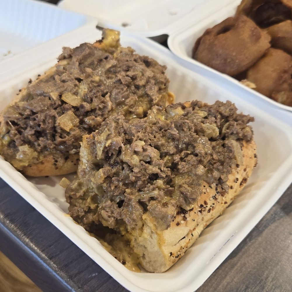 Gouldsburgers - Beef cheesesteak with onions - Burgers Near Me - Medford, New Jersey Gouldsburgers - Beef cheesesteak with onions - Burgers Near Me - Medford, New Jersey