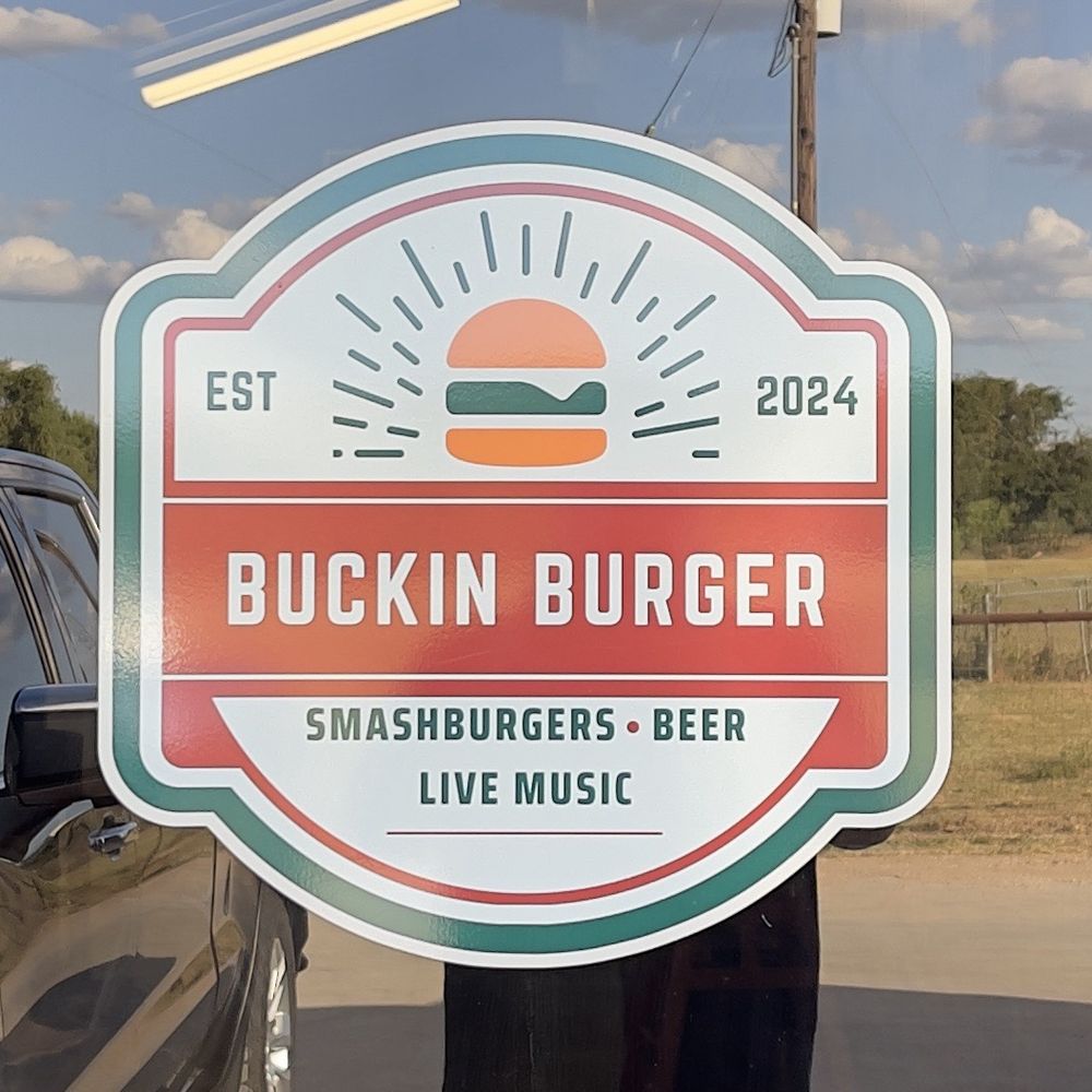 Buckin Burger - Door shot/Logo - Burgers Near Me - Brenham, Texas Buckin Burger - Door shot/Logo - Burgers Near Me - Brenham, Texas