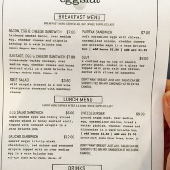 Eggslut - Menu - Breakfast & Brunch Near Me - Los Angeles, California Eggslut - Menu - Breakfast & Brunch Near Me - Los Angeles, California