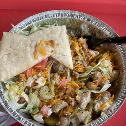 Chicken platter w/ jalapeños. 10/10