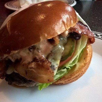 Cool Cat Cafe - The Luna burger, a must have for a burger fan - American Near Me - Pismo Beach, California
