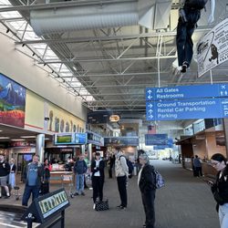 Rogue Valley International-Medford Airport - MFR - The tiny terminal.