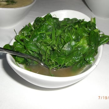 Jar - Sautéed pea tendrils, garlic - New American Near Me - Los Angeles, California Jar - Sautéed pea tendrils, garlic - New American Near Me - Los Angeles, California