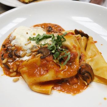 Pasta Moon - Pappardelle Pancetta A MUST GET (also to note this was a half portion and still a great size) - Italian Near Me - Half Moon Bay, California Pasta Moon - Pappardelle Pancetta A MUST GET (also to note this was a half portion and still a great size) - Italian Near Me - Half Moon Bay, California