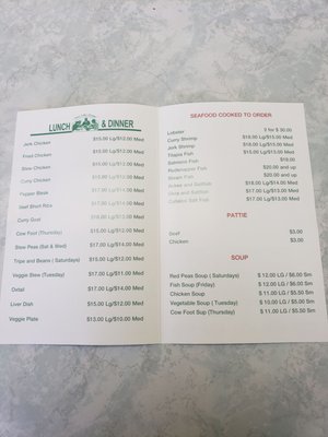 Menu photo 3 Donna's Home Caribbean Restaurant Hawthorne, CA
