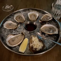 Oysters with cherry mignonette Oysters with cherry mignonette