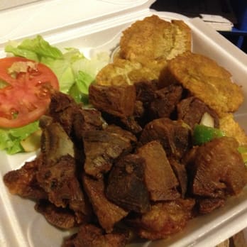 Au-Bon-Gout Restaurant - Griot simple - Haitian Near Me - Pompano Beach, Florida