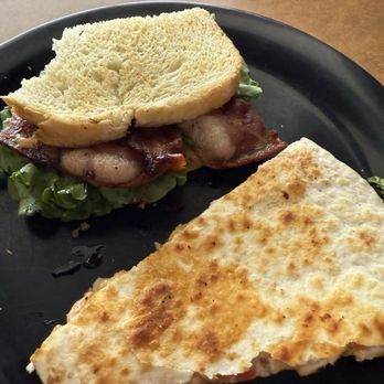 Empire's Edge Grill and Coffee Bar - BLT on sourdough and chicken quesadillas - Coffee & Tea Near Me - Empire, Colorado Empire's Edge Grill and Coffee Bar - BLT on sourdough and chicken quesadillas - Coffee & Tea Near Me - Empire, Colorado