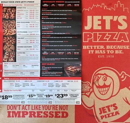 Menu photo 3 Jet's Pizza Jacksonville, FL