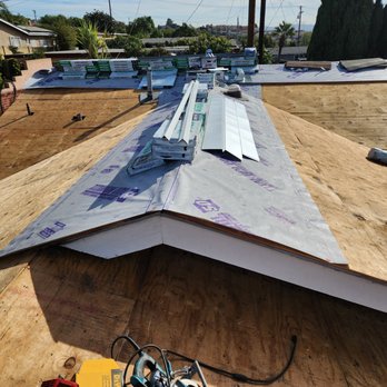 24/7 Roofing Solutions - after demo and prepping for underlayment. don't worry, they didn't start at the ridge and go down, this was just prep work. - Roofing Near Me - El Monte, California