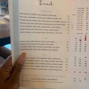 Evelina - Lunch menu - Italian Near Me - Brooklyn, New York