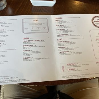 Cafe Herrera - Menu - Tex-Mex Near Me - Dallas, Texas