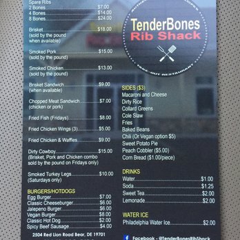 TENDER BONES RIB SHACK - Updated January 2025 - 89 Photos &amp; 137 