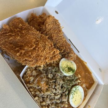 Jollibee - 2 piece spicy chicken with palabok - Fast Food Near Me - Virginia Beach, Virginia