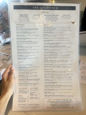 Menu photo 8 The Goldfinch Irvine, CA