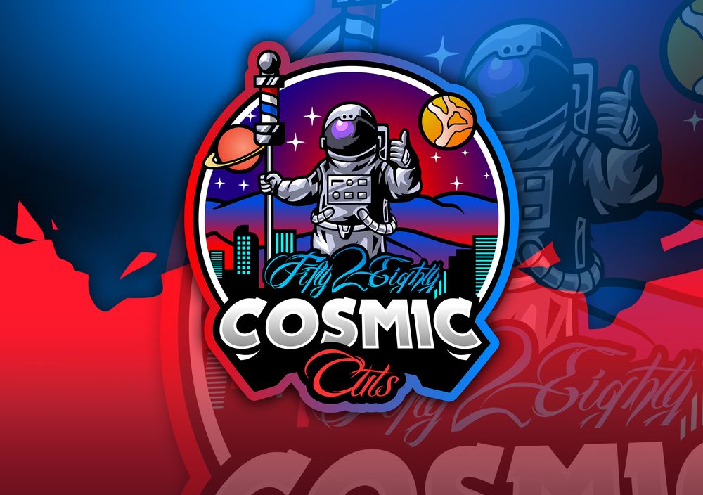 Cosmic Cuts Barber Shop Logo