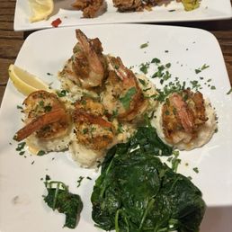 Crab Stuffed Shrimp and calamari in the back Crab Stuffed Shrimp and calamari in the back