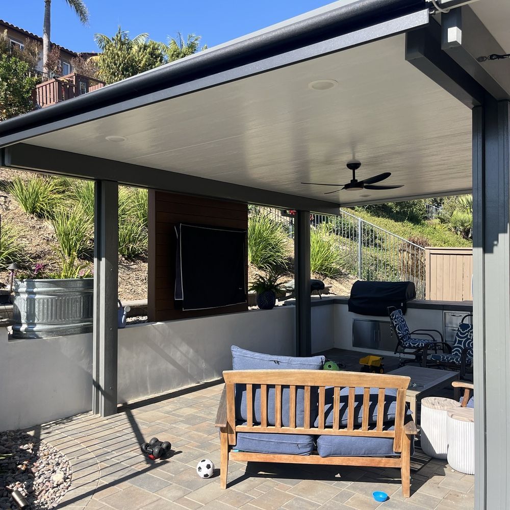 SD3D Landscape - Pergola with fan, heater, island, bbq, and tv - Landscape Architects or Designers Near Me - Carlsbad, California SD3D Landscape - Pergola with fan, heater, island, bbq, and tv - Landscape Architects or Designers Near Me - Carlsbad, California
