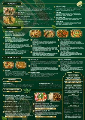 Menu photo 4 Thai Town Cafe Troy, MI