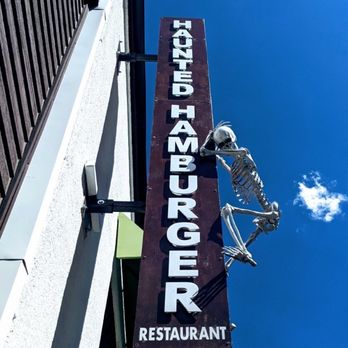 Haunted Hamburger - Looks like the skeleton "pooted" - Burgers Near Me - Jerome, Arizona Haunted Hamburger - Looks like the skeleton "pooted" - Burgers Near Me - Jerome, Arizona