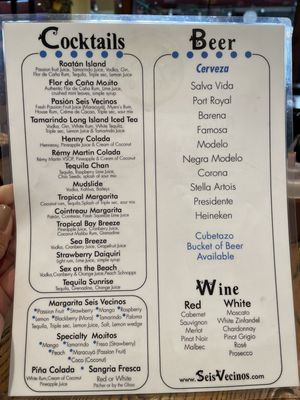 Menu photo 1 Seis Vecinos Restaurant Bronx, NY Menu photo 1 Seis Vecinos Restaurant Bronx, NY