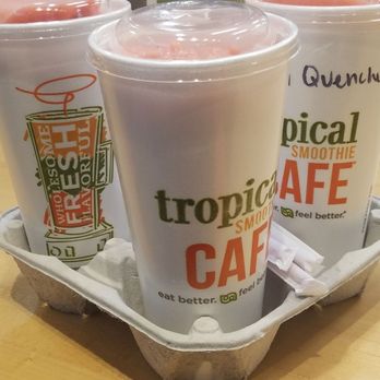 Tropical Smoothie Cafe - My order...the kiwi quencher is the bomb!! - Juice Bars & Smoothies Near Me - Decatur, Georgia Tropical Smoothie Cafe - My order...the kiwi quencher is the bomb!! - Juice Bars & Smoothies Near Me - Decatur, Georgia