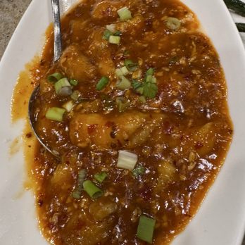 Yen's Kitchen and Sushi Bar - Fish Fillet w Chef's Special Spicy Soy Bean Sauce - Sushi Bars Near Me - Ashburn, Virginia Yen's Kitchen and Sushi Bar - Fish Fillet w Chef's Special Spicy Soy Bean Sauce - Sushi Bars Near Me - Ashburn, Virginia