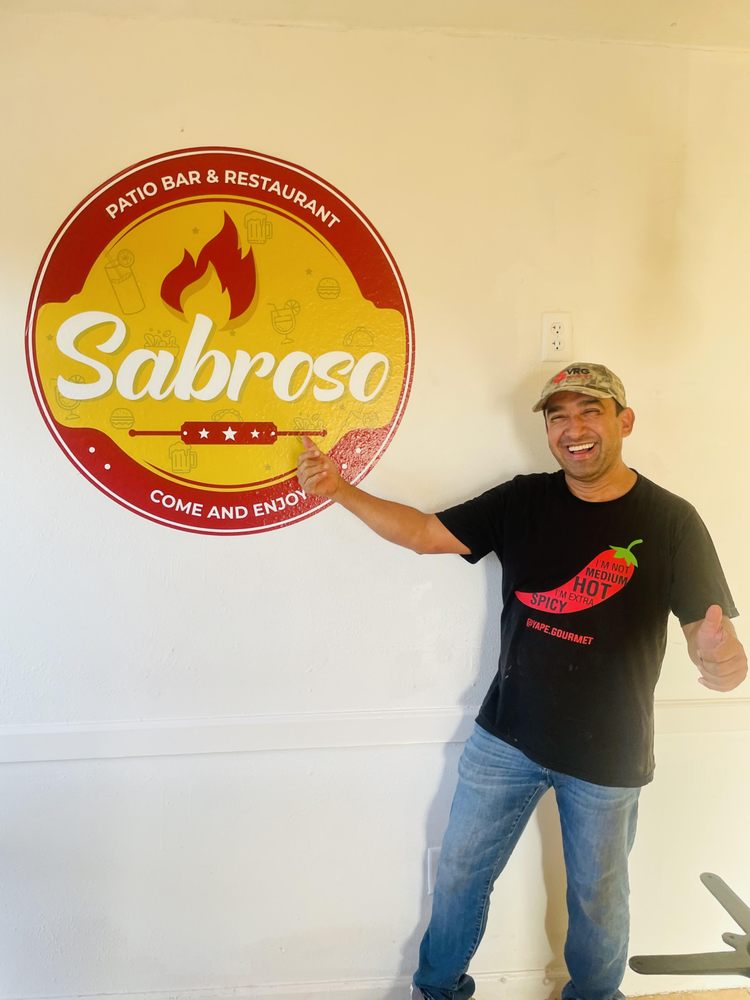 Sabroso Food and Drinks Patio and Bar Logo