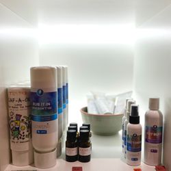 Soma Hammam & Spa - Array of Lowens products. All natural products locally made.
