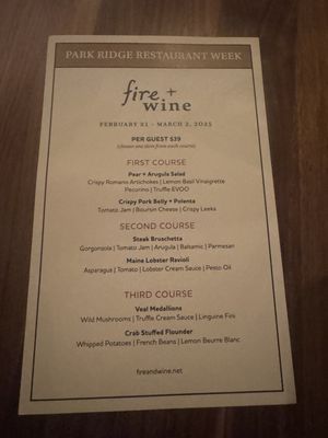 Menu photo 6 Fire + Wine - Park Ridge Park Ridge, IL