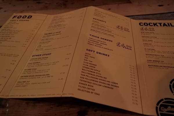 Menu photo 8 Bootleggers Belfast, BFS
