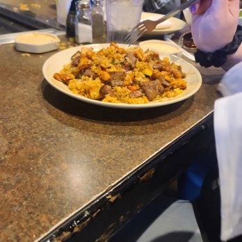 Shogun Bistro - Hibachi chicken steak and eggs. Vegetable and onion and rice - Japanese Near Me - Bowling Green, Kentucky