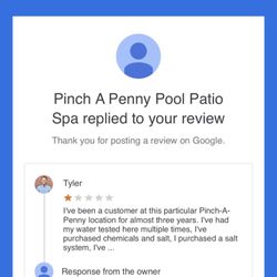 The owner never followed up and in fact has since edited his response and no longer indicates he will follow up.