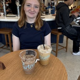 A wonderful nonfat mocha, and an Hotckata drink!