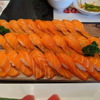Sushi Pop - Salmon nigiri!!! - Japanese Near Me - Fullerton, California Sushi Pop - Salmon nigiri!!! - Japanese Near Me - Fullerton, California
