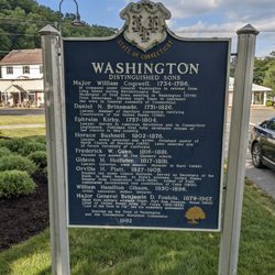 Washington Historical Marker - Washington Historical Marker, Washington Depot CT