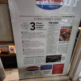 The Standard Restaurant - Award winning burgers - American Near Me - Fort Myers, Florida The Standard Restaurant - Award winning burgers - American Near Me - Fort Myers, Florida