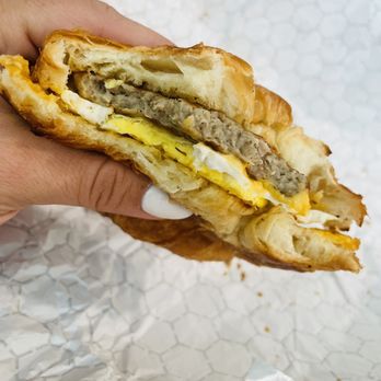 Island Donuts & Bagels - Sausage egg & cheese croissant - Donuts Near Me - St. Augustine, Florida Island Donuts & Bagels - Sausage egg & cheese croissant - Donuts Near Me - St. Augustine, Florida