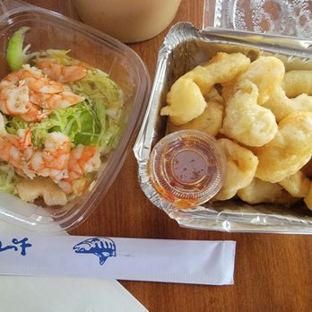 Tougen - Sunomono salad with shrimp, fried Calamari - Japanese Near Me - Toledo, Ohio