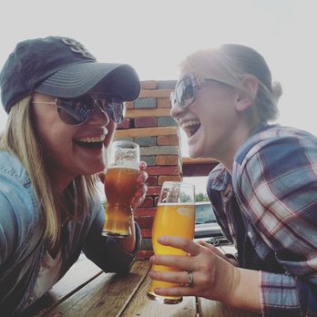 Resolute Brewing - enjoying a beer on the outdoor patio! - Beer Gardens Near Me - Centennial, Colorado
