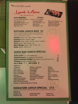 Menu photo 1 Avocado Sushi Staten Island, NY Menu photo 1 Avocado Sushi Staten Island, NY
