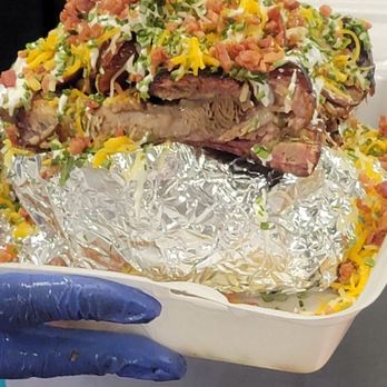 Fingers 2 The Bone BBQ - The Truth baked potato - Barbeque Near Me - Waxahachie, Texas Fingers 2 The Bone BBQ - The Truth baked potato - Barbeque Near Me - Waxahachie, Texas